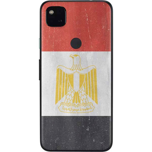Egypt Flag Distressed Google Pixel 4a Skin